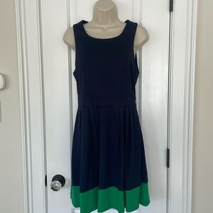 The Perfect Mini Dress! Navy and Green, size MED